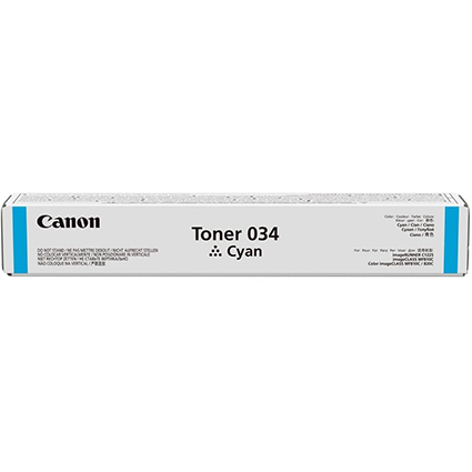 Toner 034 Cyan Canon